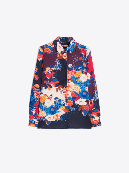 Floral Shirt - Mushroom
