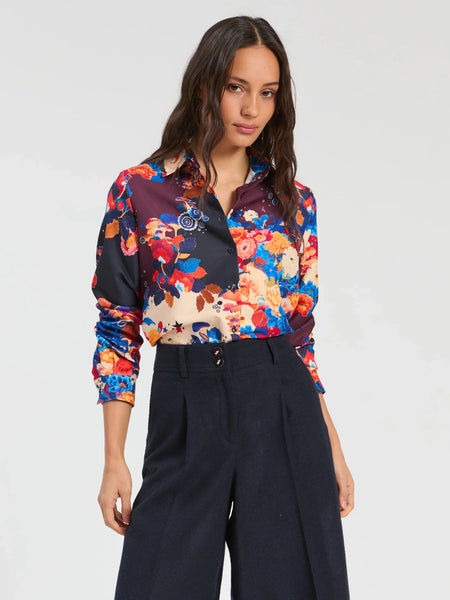 Floral Shirt - Mushroom