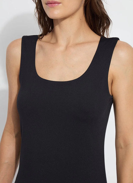 Evie Scoop Neck Tank - Black