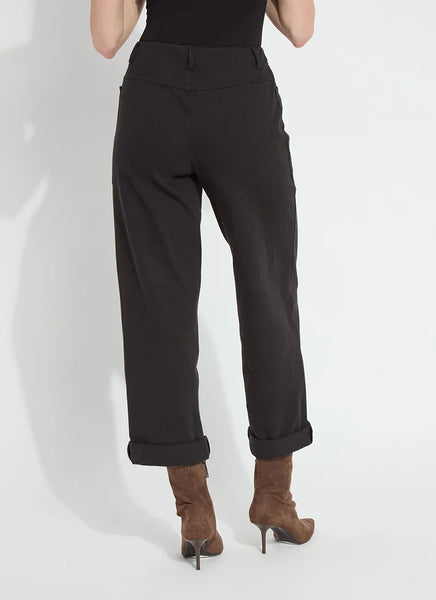 Penelope Curved Cuffed Denim - Black