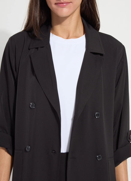 Ellison Convertible Trench Dress - Black