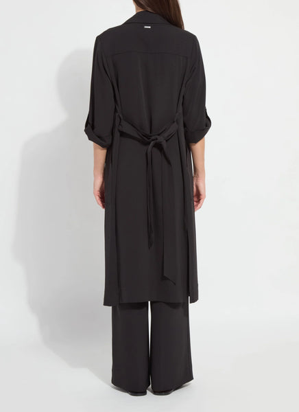 Ellison Convertible Trench Dress - Black