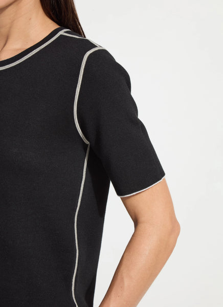 Odessa Reversible Knit Tee -  Warm Biscuit/Buttercream