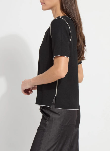 Odessa Reversible Knit Tee -  Warm Biscuit/Buttercream