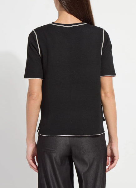 Odessa Reversible Knit Tee -  Warm Biscuit/Buttercream
