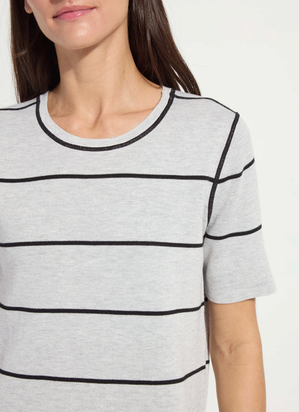 Odessa Reversible Knit Tee -  Warm Biscuit/Buttercream