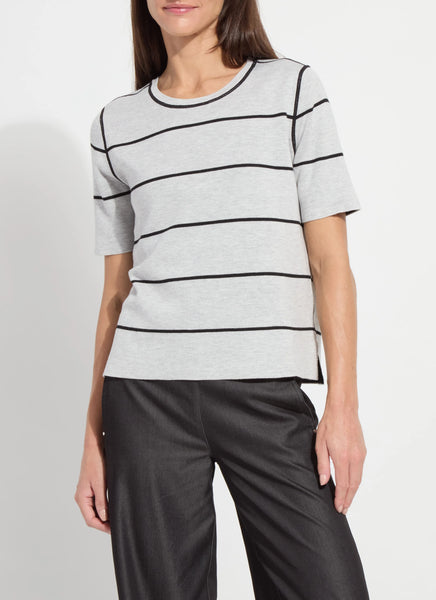 Odessa Reversible Knit Tee -  Warm Biscuit/Buttercream