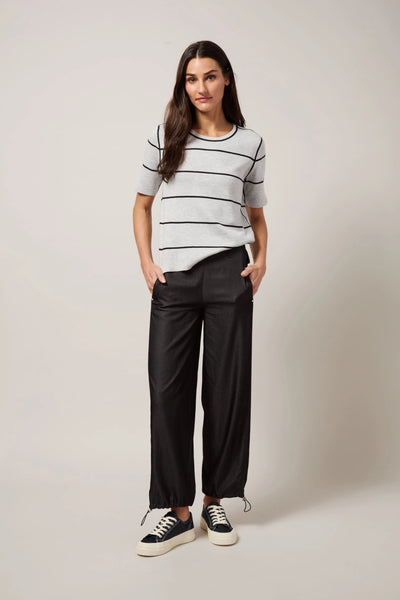 Odessa Reversible Knit Tee -  Warm Biscuit/Buttercream