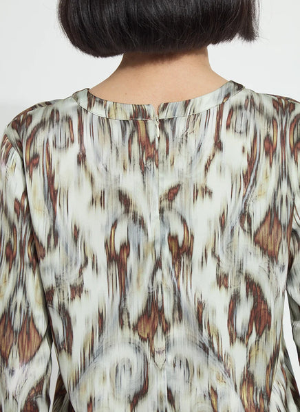 Tanni Crew Neck Blouse - Woodland Paisley