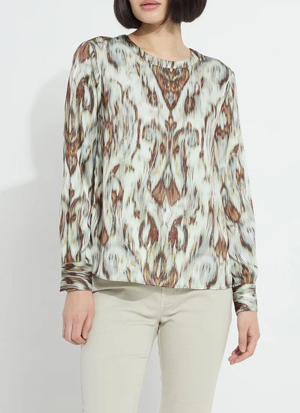Tanni Crew Neck Blouse - Woodland Paisley