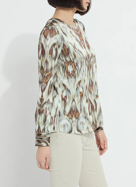 Tanni Crew Neck Blouse - Woodland Paisley