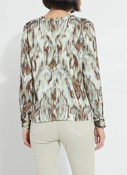 Tanni Crew Neck Blouse - Woodland Paisley