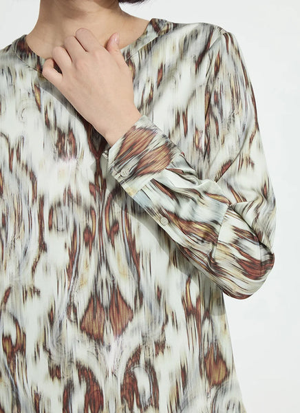 Tanni Crew Neck Blouse - Woodland Paisley
