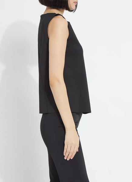 Spencer Neoprene Shell Tank - Black