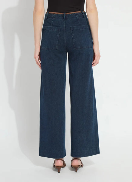 Angelica High Waist Pintuck Denim - Indigo
