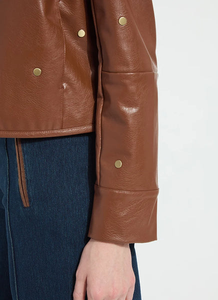 Luanne Studded Vegan Leather Jacket - Harness