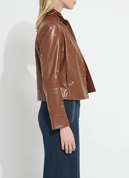 Luanne Studded Vegan Leather Jacket - Harness