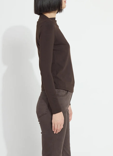 Electra Boat-Neck Top - Double Espresso