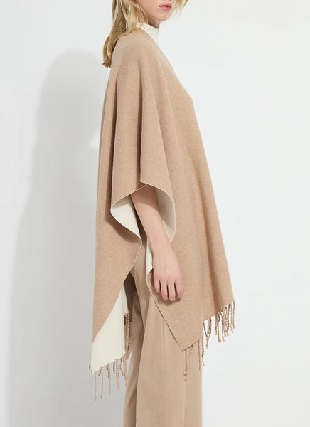 Basilia Double Face Reversible Wrap -  Warm Biscuit/Buttercream