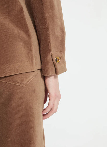 Tilda Stretch Baby Cord Blazer - Antique Toffee