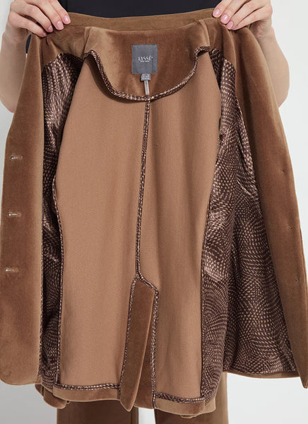 Tilda Stretch Baby Cord Blazer - Antique Toffee