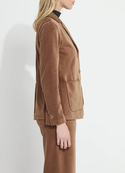 Tilda Stretch Baby Cord Blazer - Antique Toffee