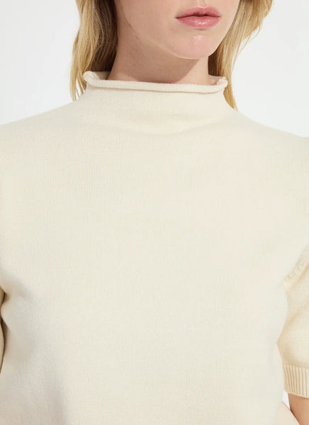 Delphina Short Sleeve Sweater - Buttercream