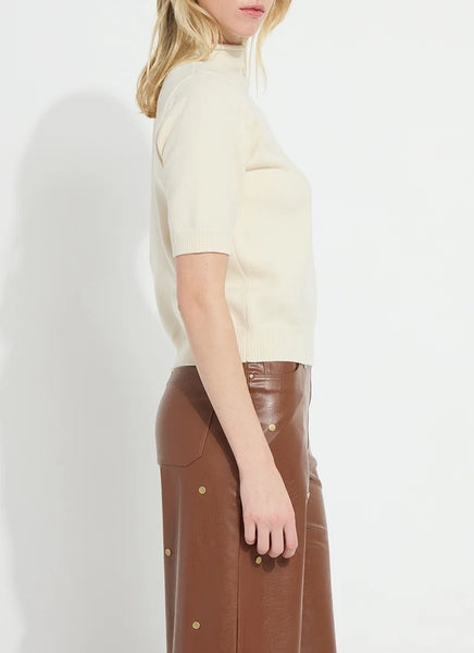 Delphina Short Sleeve Sweater - Buttercream