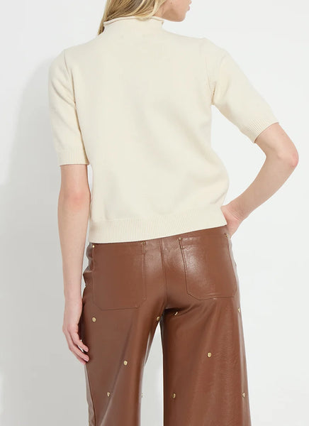 Delphina Short Sleeve Sweater - Buttercream