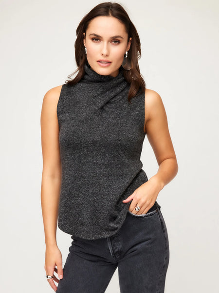 Abbey Turtleneck - Black/Silver