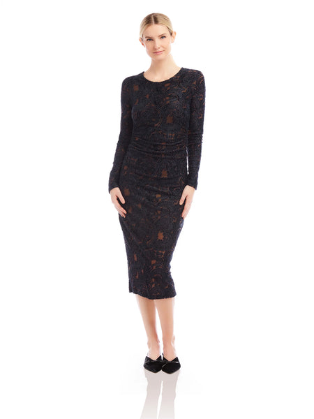 Carolina Dress - Black/Brown