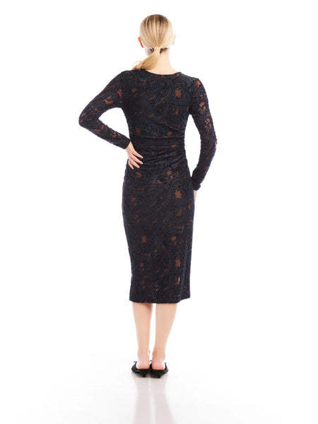 Carolina Dress - Black/Brown