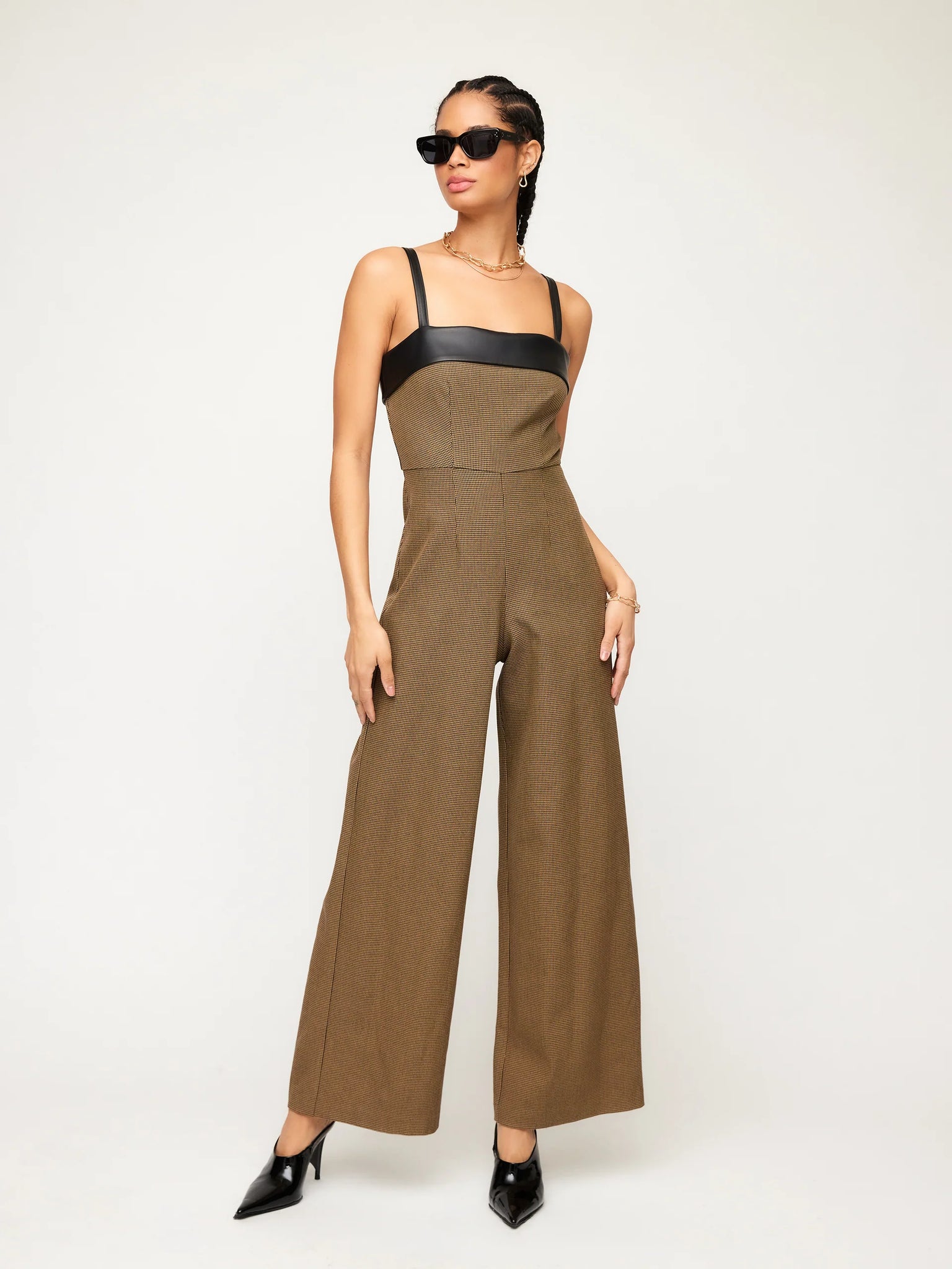 Paloma Jumpsuit - Houndstooth