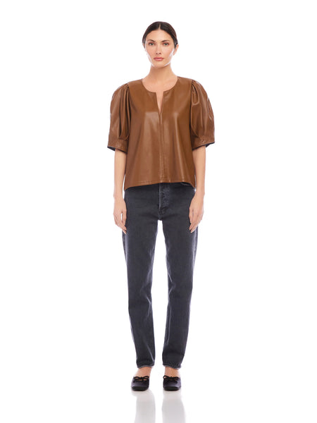 Poof Blouse - Carmel