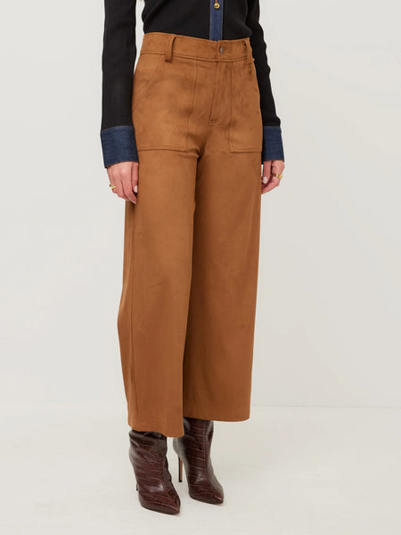 Rylee Cropped Pants - Camel