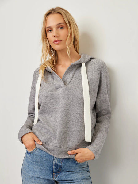 Dania Contrast Hoodie - Gray
