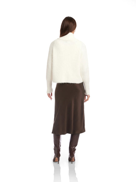 Cely Cropped Cardigan - Cream