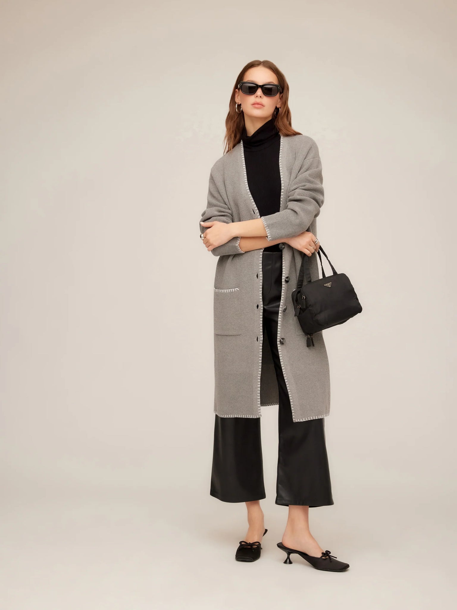 Ariel Sweater Cardigan - Gray