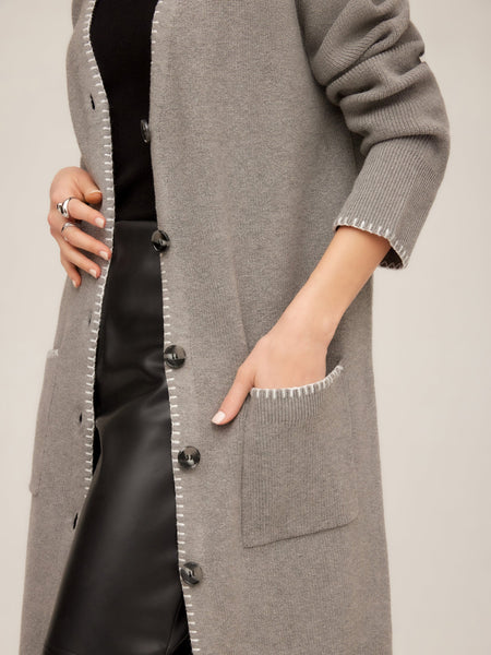 Ariel Sweater Cardigan - Gray