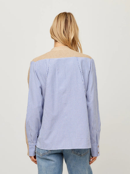 Celine Mix Media Cardigan - Oatmeal