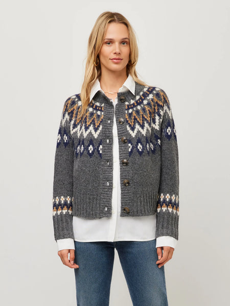 Alina Mix Media Jacquard Cardigan - Multi