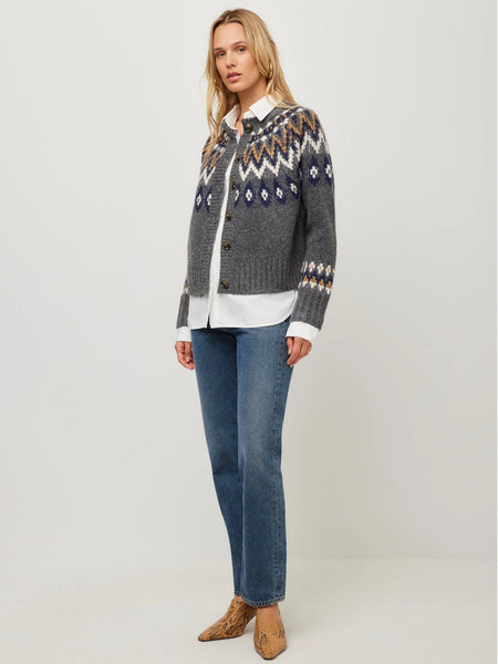 Alina Mix Media Jacquard Cardigan - Multi