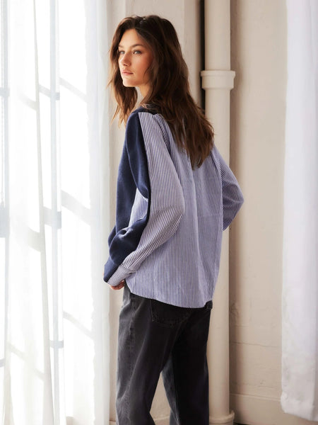 Celine Mix Media Cardigan - Charcoal