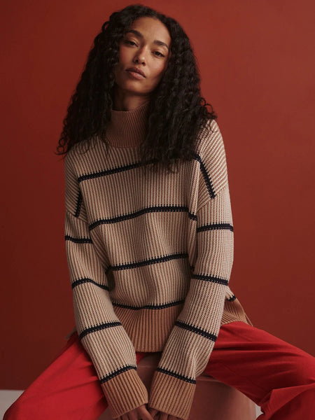 Holland Knit Sweater - Mid Tan