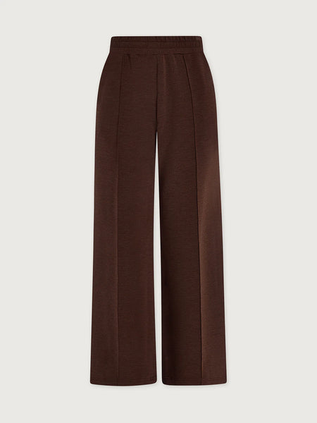 The Wide Leg Pant 30 - Coffee Bean Marl