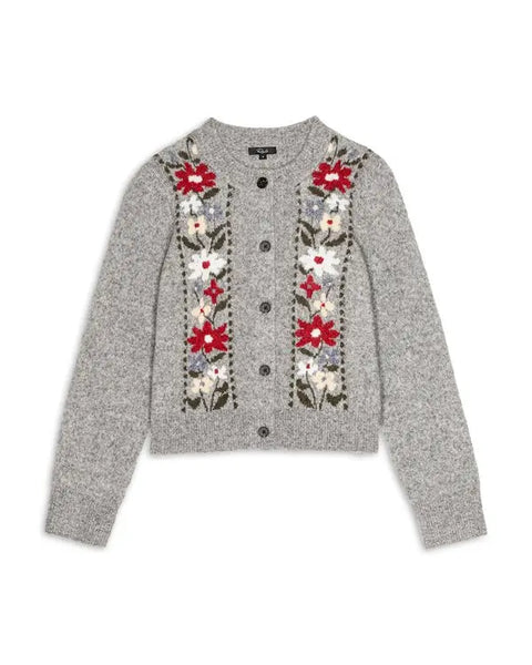 Millie Cardigan - Grey Flora