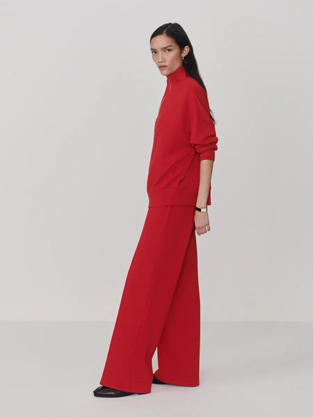 The Wide Leg Pant 30" - Red Marl
