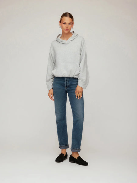 Makenna Bubble Sweatshirt - Light Heather Grey