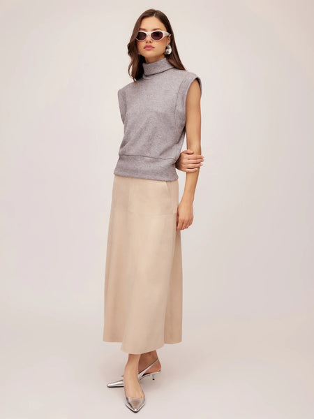 Jodie Sleeveless Turtleneck - Heather