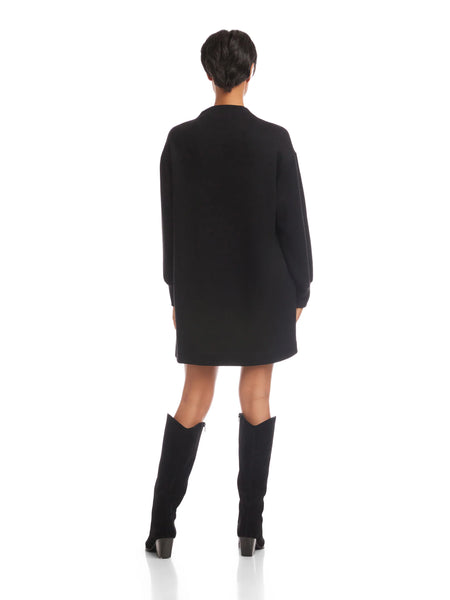 Brenna Mockneck Dress - Black